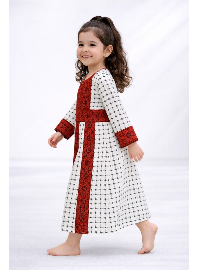 3DM Palestinian Embroidered Traditional Dress for Girls - Image 2